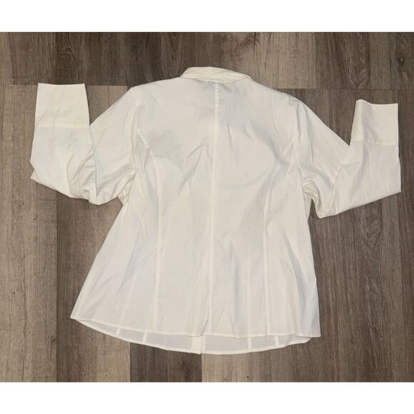 Lane Bryant & George Womens Button-Down Shirts Size 18/20 Polyester & Cotton Ble - Picture 5 of 14